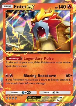 Pokemon TCG Pocket - Entei ex Full Art / Rainbow (English) - Image 3