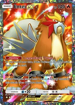 Pokemon TCG Pocket - Entei ex Full Art / Rainbow (English) - Image 4