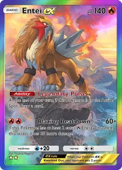 Pokemon TCG Pocket - Entei ex Full Art / Rainbow (English) - Image 5