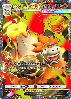 Pokemon TCG Pocket - Mega Camerupt ex Full Art / Rainbow (English) - Image 4