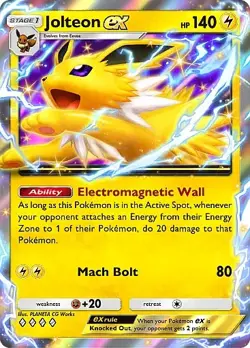 Pokemon TCG Pocket - Jolteon ex Full Art / Rainbow (English) - Image 3