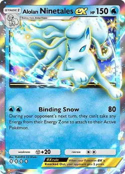 Pokemon TCG Pocket - Alolan Ninetales ex Full Art / Rainbow (English) - Image 3