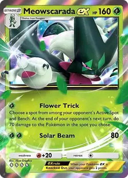 Pokemon TCG Pocket - Meowscarada ex Full Art / Rainbow (English) - Image 3