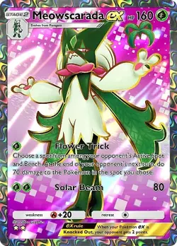 Pokemon TCG Pocket - Meowscarada ex Full Art / Rainbow (English) - Image 4