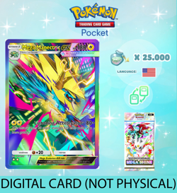 Pokemon TCG Pocket - Mega Manectric ex Rainbow Card (English) - Image 1