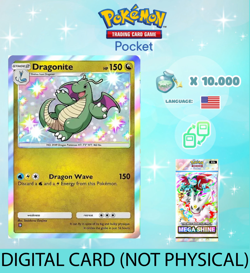 Pokemon TCG Pocket - Shiny Dragonite Card (English) - Image 1