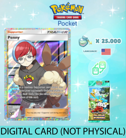 Pokemon TCG Pocket - Penny Full Art Card - Paldean Wonders (English) - Image 1