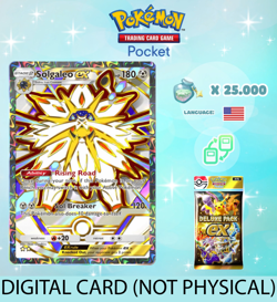 Pokemon TCG Pocket - Solgaleo ex Full Art Card - Deluxe Pack ex (English) - Image 1