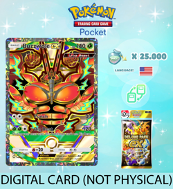 Pokemon TCG Pocket - Buzzwole ex Full Art Card - Deluxe Pack ex (English) - Image 1