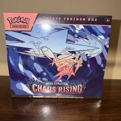 Pokemon TCG Mega Evolution Chaos Rising ETB Factory Sealed Pre Release Sale New - Image 1