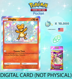 Pokemon TCG Pocket - Shiny Magby Card (English) - Image 1