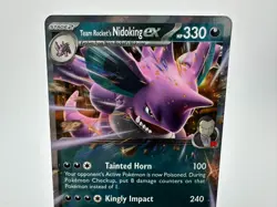 Pokemon TEAM ROCKET'S NIDOKING EX SVP 217 - ULTRA RARE HOLO PROMO - Image 2