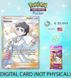 Pokemon TCG Pocket - Diantha Full Art Card (English) - Image 1