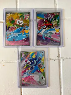 Pokemon First Partner Illustration Collection Alolan Starters - Image 1