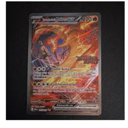 Pokemon TCG Team Rocket's Moltres ex 229/182 SV10 Full Art Holo EX Eng - Image 1