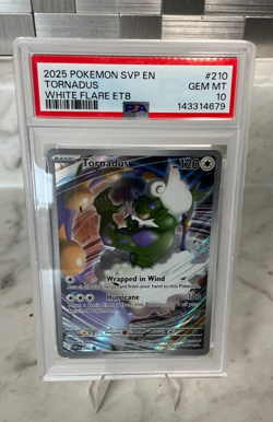 2025 POKEMON WHITE FLARE PROMO SVP #210 TORNADUS PSA 10 - Image 1