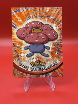 Vileplume #45 1999 Topps Pokemon TV Animation Edition Series 1 Blue Logo No Holo - Image 1