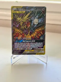 Pokemon TCG Moltres & Zapdos & Articuno GX SM210 TAG TEAM Promo Holo LP/NM+ - Image 1