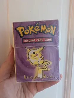 Vintage Pokemon- 1999 Pokemon Ultra Pro Pikachu + Mewtwo Deck Box Brand New RARE - Image 1