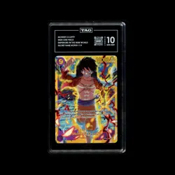 ONE PIECE MONKEY.D.LUFFY #OP09-129 SECRET RARE NEW WORLD TAG GEM MINT 10 - Image 1