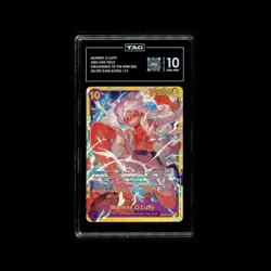 ONE PIECE MONKEY.D.LUFFY #OP05-129 SECRET RARE NEW ERA TAG GEM MINT 10 - Image 1