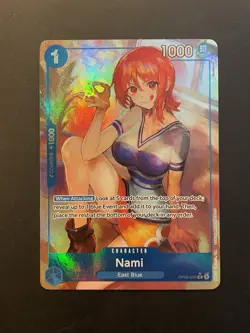 Nami R*- OP09-050- Parallel Rare - One Piece TCG -Emperors in the New World-NM - Image 2
