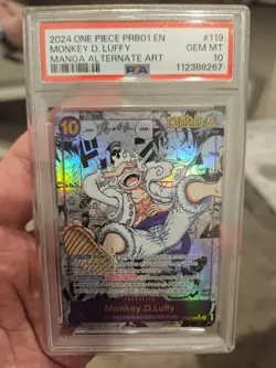 monkey d luffy prb01 manga psa 10 - Image 1