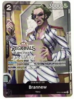 Brannew OP03-089 EN ONE PIECE TCG 2024 ONLINE REGIONALS Finalist-NM - Image 1