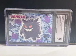 Gengar “Gangar” Pokemon Meiji 1997 Japanese Promotional Card Foil CGC 9 POP 3 - Image 1