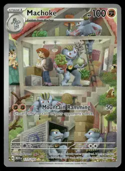 Pokemon Cards Machoke 177/165 151 Illustration Rare NM *3 - Image 1