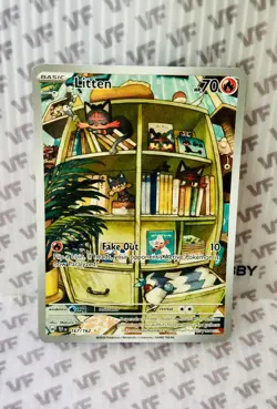Litten 167/162 Temporal Forces Full Art Ultra Rare Holo Pokemon Card NM IR Alt - Image 4
