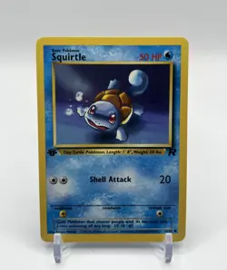 Pokemon Cards Squirtle 68/82 1st Edition Team Rocket WOTC Common NM - Image 1