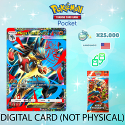 Pokemon TCG Pocket - Mega Lucario ex Full Art Card (English) - Image 1