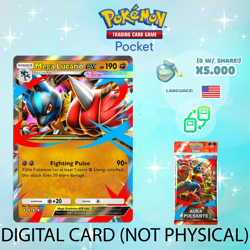 Pokemon TCG Pocket - Mega Lucario ex ♢♢♢♢ Card (English) - Image 1