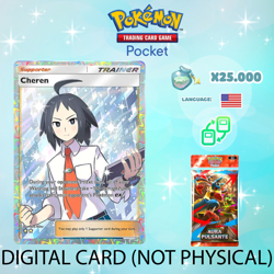 Pokemon TCG Pocket - Cheren Full Art Card (English) - Image 1