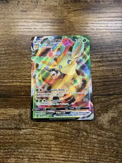 Pokemon Card Leafeon VMAX 008/203 Ultra Rare Evolving Skies Near Mint - Image 1