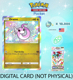 Pokemon TCG Pocket - Shiny Dratini Card (English) - Image 1