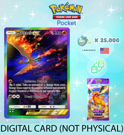 Pokemon TCG Pocket - Moltres ex Rainbow Card (English) - Image 1