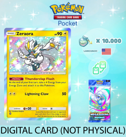 Pokemon TCG Pocket - Shiny Zeraora Card (English) - Image 1