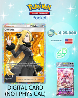 Pokemon TCG Pocket - Cynthia Full Art Card (English) - Image 1