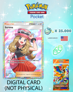 Pokemon TCG Pocket - Serena Full Art Card (English) - Image 1