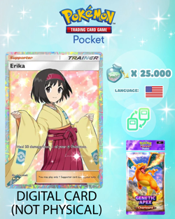 Pokemon TCG Pocket - Erika Full Art Card (English) - Image 1