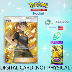Pokemon TCG Pocket - Brock Full Art Card (English) - Image 1
