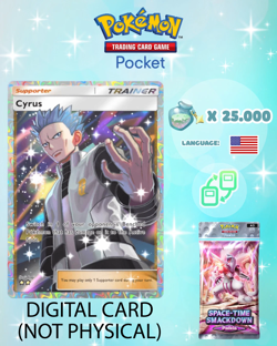 Pokemon TCG Pocket - Cyrus Full Art Card (English) - Image 1