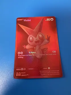 Red Victini 171/086 Black Bolt Pokemon Card Rare Holo Pack Fresh ✅ - Image 1