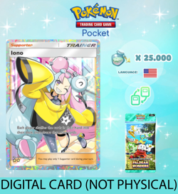 Pokemon TCG Pocket - Iono Full Art Card - Paldean Wonders (English) - Image 1