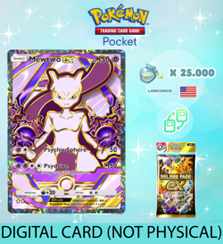 Pokemon TCG Pocket - Mewtwo ex Full Art Card - Deluxe Pack ex (English) - Image 1