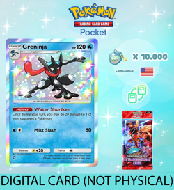 Pokemon TCG Pocket - Shiny Greninja Card (English) - Image 1