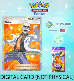 Pokemon TCG Pocket - Blaine Full Art Card (English) - Image 1
