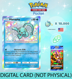 Pokemon TCG Pocket - Shiny Manaphy Card (English) - Image 1